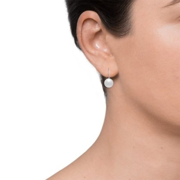 Sterling Silver bead ball drop earrings 10mm 🆕 - Picture 7 of 10